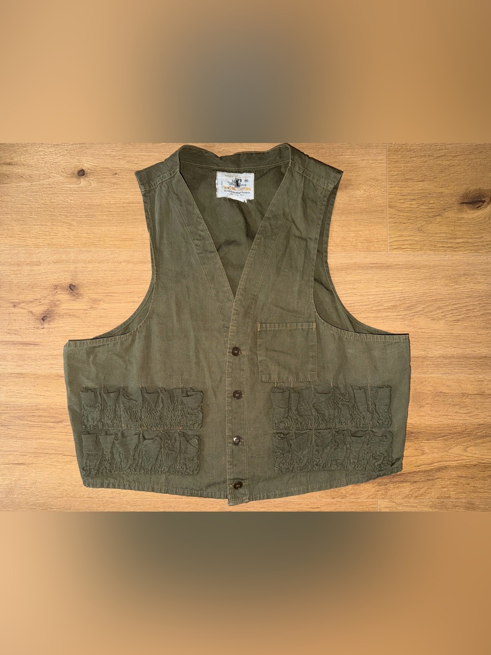 Vintage Black Sheep Hunting Vest Classic Olive Men's Utility Vest